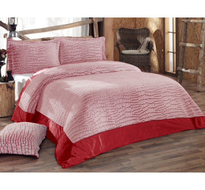 Покрывало Irya полиэстер Stone Kirmizi 270x250