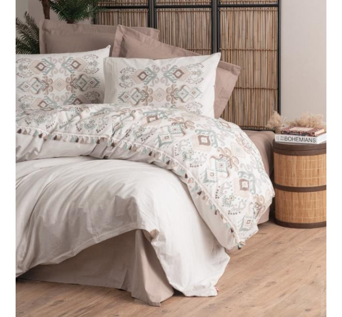 Комплект постельного белья Cotton box Candy Asilo Kahve 200x220