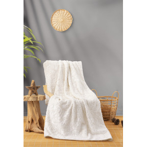 Плед Cotton box Emboss Krem 220x240