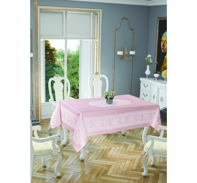 Скатерть Tropik home Priencly Pink 5698-7 Скатерть Tropik home Priencly Pink 5698-7