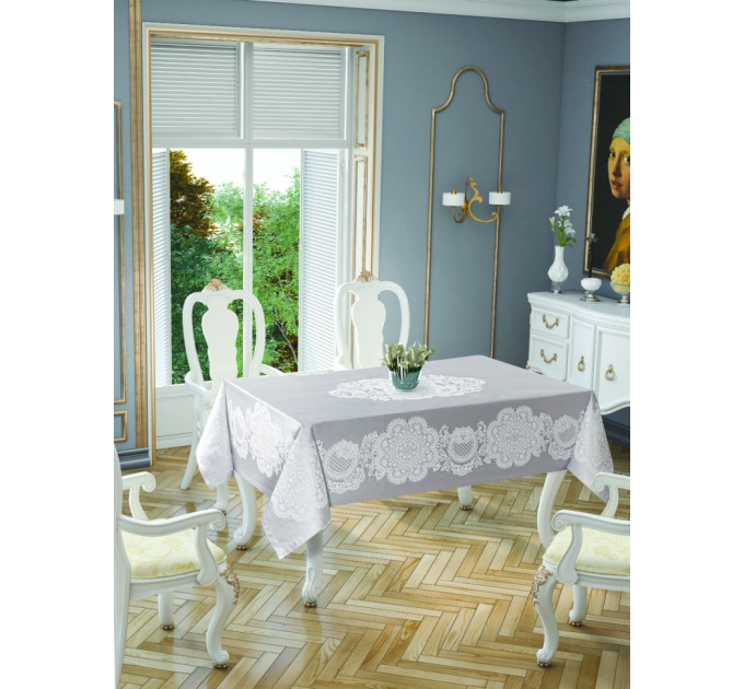 Скатерть Tropik home Royal Grey 5699-3 Скатерть Tropik home Royal Grey 5699-3