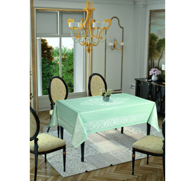 Скатерть Tropik home Damask Mint 9956-9