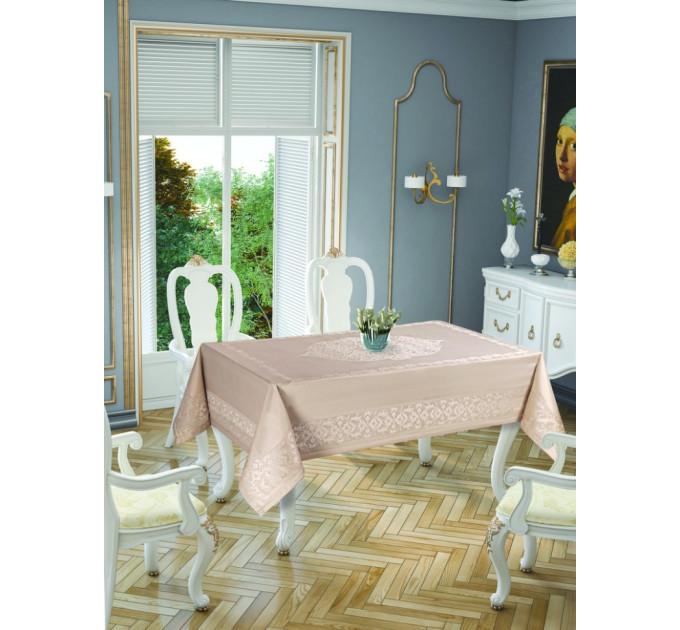 Скатерть Tropik home Paisley Cappucino 5701-2 Скатерть Tropik home Paisley Cappucino 5701-2