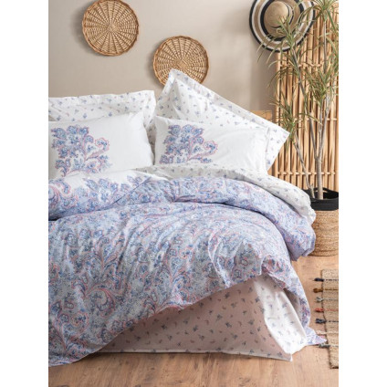Комплект постельного белья Cotton Box Bohem Mapiya Mavi 200x220 Комплект постельного белья Cotton Box Bohem Mapiya Mavi 200x220