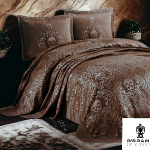 Покривало жакард ALARA VALERON KAHVE (240x260)