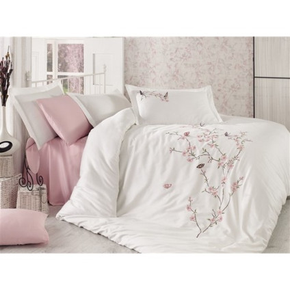 Постельное белье Dantela vita BUTTERFLY KREM (200x220)