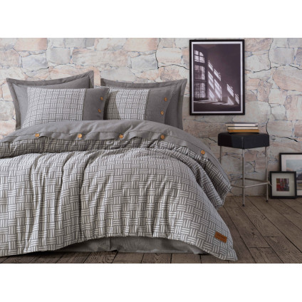 Постельное белье DERIN ANTRASIT Dantela vita (200x220) Постельное белье DERIN ANTRASIT Dantela vita (200x220)