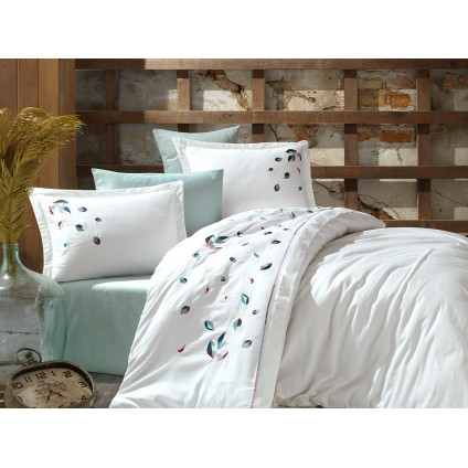 Постельное белье Melodi Dantela vita (200x220)