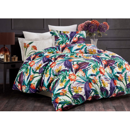 Постельное белье премиум cатин Dantela LILUM BEYAZ (200x220) Постельное белье премиум cатин Dantela LILUM BEYAZ (200x220)