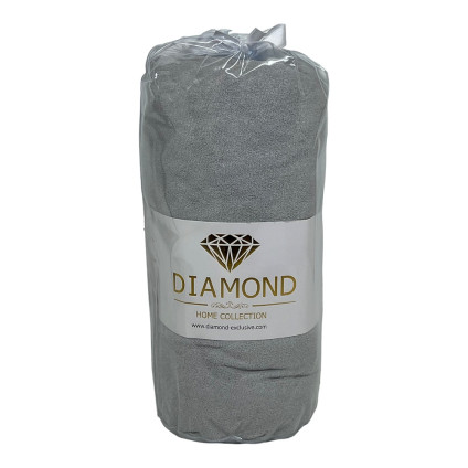 Простыня махровая на резинке DIAMOND HAVLU CARSAF GREY Простыня махровая на резинке DIAMOND HAVLU CARSAF GREY