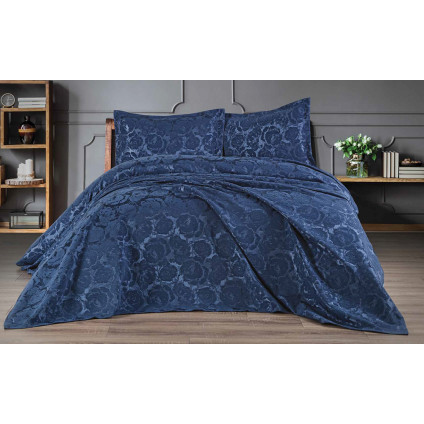 Покрывало жаккард EDANTE FRANCOIS INDIGO (250x260) Покрывало жаккард EDANTE FRANCOIS INDIGO (250x260)