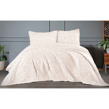 Покрывало жаккард EDANTE FRANCOIS KREM (250x260) Покрывало жаккард EDANTE FRANCOIS KREM (250x260)