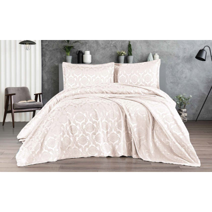 Покрывало жаккард EDANTE MELTEM KREM (170x240) Покрывало жаккард EDANTE MELTEM KREM (170x240)