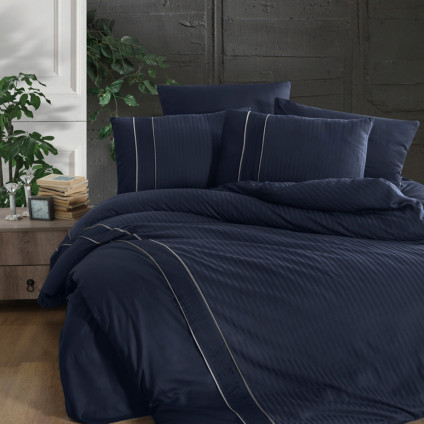 Постільна білизна сатин Делюкс FIRST CHOICE ALFA MOON MIST (200x220)