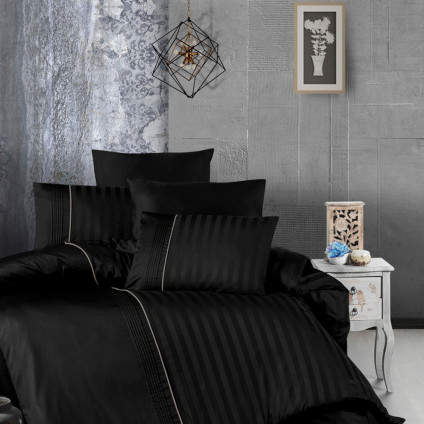 Постільна білизна FIRST CHOICE MODALIFE BLACK (200x220)