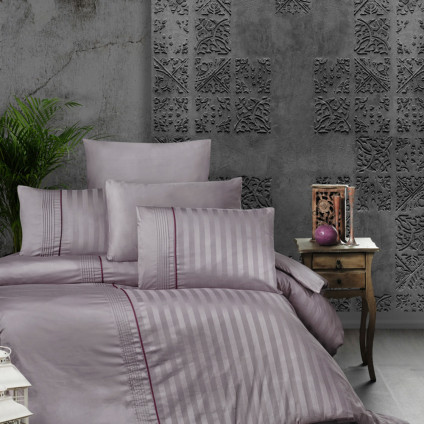 Постельное белье сатин делюкс FIRST CHOICE MODALIFE LAVENDER (200x220)