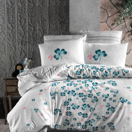 Постельное белье ранфорс FIRST CHOICE GHANCE TURQUOISE (160x220) Постельное белье ранфорс FIRST CHOICE GHANCE TURQUOISE (160x220)