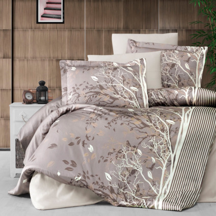 Постельное белье сатин делюкс FIRST CHOICE LIVING BROWN (200x220) Постельное белье сатин делюкс FIRST CHOICE LIVING BROWN (200x220)