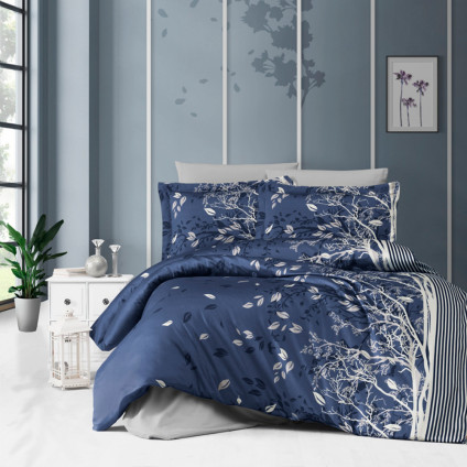 Постельное белье сатин делюкс FIRST CHOICE LIVING NAVY BLUE (200x220) Постельное белье сатин делюкс FIRST CHOICE LIVING NAVY BLUE (200x220)