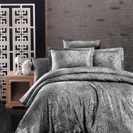 Постельное белье сатин делюкс FIRST CHOICE REAGEN SMOKE  (200x220) Постельное белье сатин делюкс FIRST CHOICE REAGEN SMOKE  (200x220)