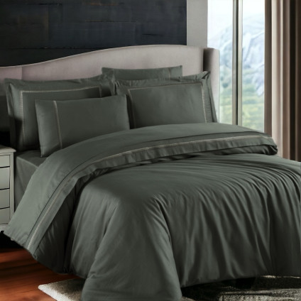 Постельное белье жаккард FIRST CHOICE GOMEZ MOON MIST (200x220)