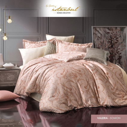 Постельное белье сатин ISTANBUL VALERIA PEMBE (200x220) Постельное белье сатин ISTANBUL VALERIA PEMBE (200x220)