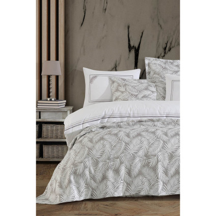 Комплект постельное белье с покрывалом PALM BEJ SET