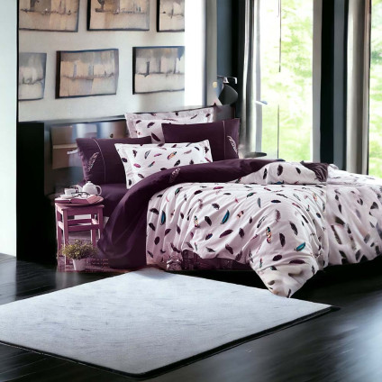 Постельное белье Maison Dor PULUME VOLANTE DARK LILAC (200X220) Постельное белье Maison Dor PULUME VOLANTE DARK LILAC (200X220)