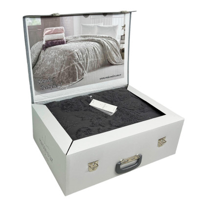 Махровая простыня Maison Dor SANDA DARK GREY (220x240)