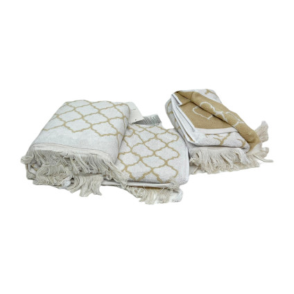 Жакард MAISON DOR LORENZA BEIGE набір рушників Жакард MAISON DOR LORENZA BEIGE набір рушників