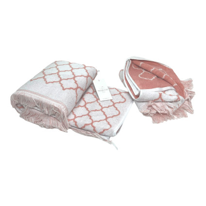 Жакард MAISON DOR LORENZA PINK набір рушників Жакард MAISON DOR LORENZA PINK набір рушників