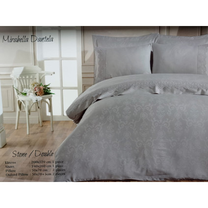 Постельное белье Maison Dor - MIRABELLA DANTELLA STONE (200x220) Постельное белье Maison Dor - MIRABELLA DANTELLA STONE (200x220)