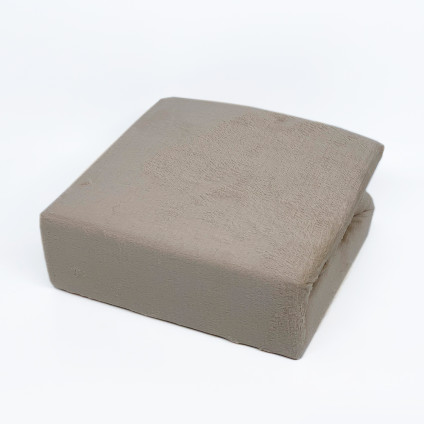 Простыня велюровая на резинке MAISON DOR VELUR BEIGE