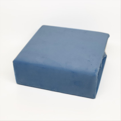 Простыня велюровая на резинке MAISON DOR VELUR BLUE