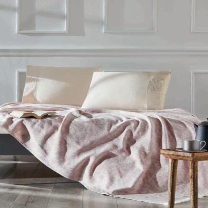 Постельное белье Tivolyo Home PIKE PAPILLON PEMBE (220x240)