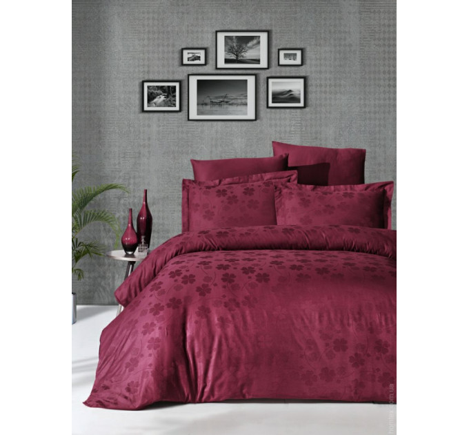 Постельное белье First Choice Clover bordo евро
