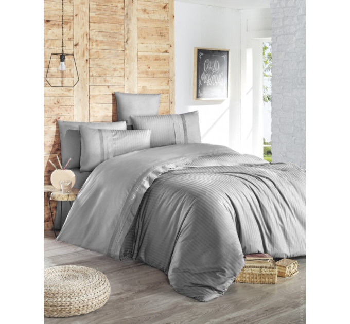 Постельное белье First Choice De Luxe ранфорс Gala gri евро
