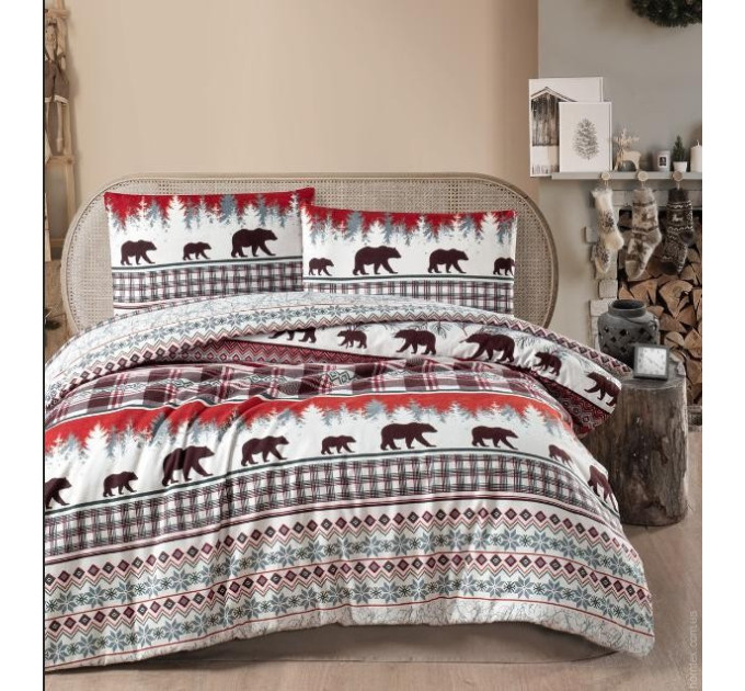 Постельное белье First Choice Фланель kozy tile евро