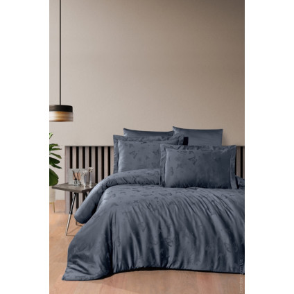 Постельное белье First Choice жаккард Corina denim евро Постельное белье First Choice жаккард Corina denim евро