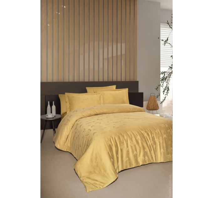 Постельное белье First Choice жаккард Corina ocher евро