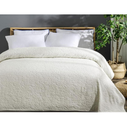 Простынь махровая Uniko crown home 220x240 см кремовая Простынь махровая Uniko crown home 220x240 см кремовая