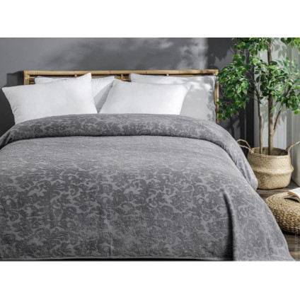 Простынь махровая Uniko crown home 220x240 см серая Простынь махровая Uniko crown home 220x240 см серая