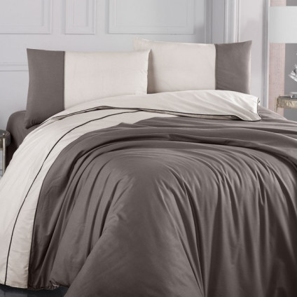 Постельное белье Altinbasak ранфорс люкс Kahve/beige евро Постельное белье Altinbasak ранфорс люкс Kahve/beige евро