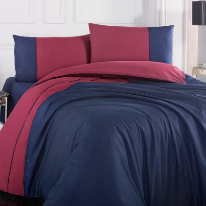Постельное белье Altinbasak ранфорс люкс Lacivert/bordo евро Постельное белье Altinbasak ранфорс люкс Lacivert/bordo евро