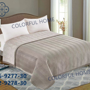 Покрывало велюр COLORFUL VELOR LASER ZIGZAG Серый