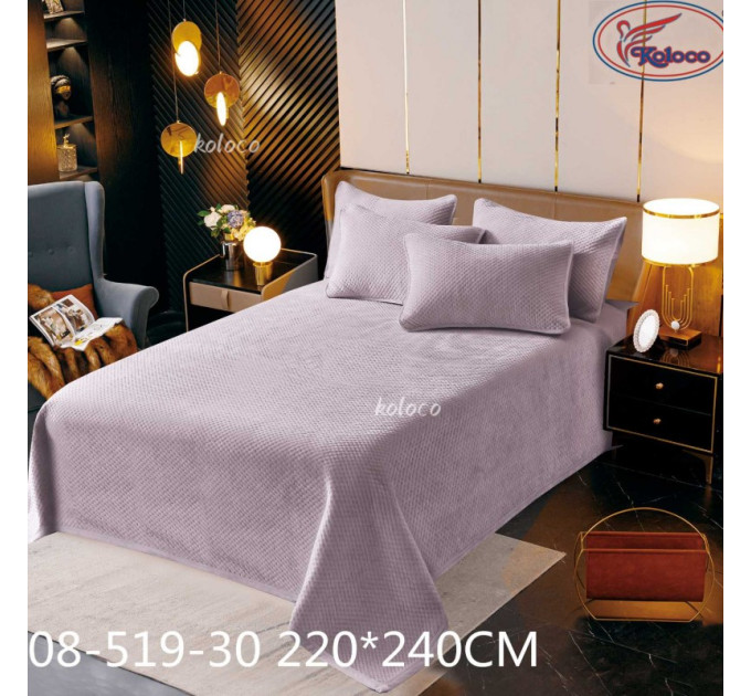 Покрывало велюр COLORFUL VELURE COVER QUILTED Лиловый Покрывало велюр COLORFUL VELURE COVER QUILTED Лиловый