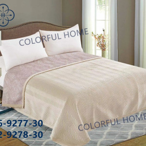 Покрывало велюр COLORFUL VELOR LASER ZIGZAG Кремовый