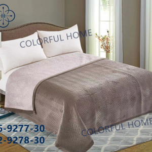 Покривало велюр COLORFUL VELOR LASER ZIGZAG Коричневий