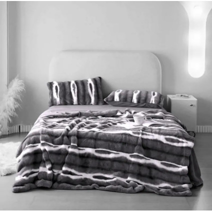 Плед - покрывало Home Textile Plaid Sable K серый Плед - покрывало Home Textile Plaid Sable K серый