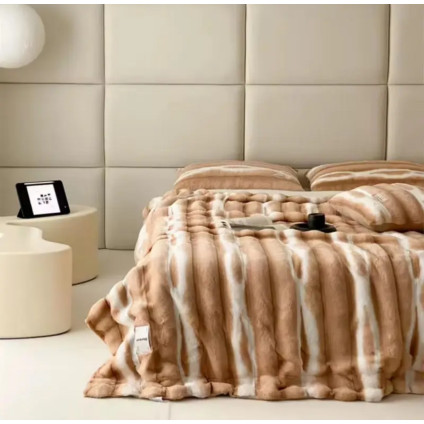 Плед - покрывало Home Textile Plaid Sable K бежевый Плед - покрывало Home Textile Plaid Sable K бежевый